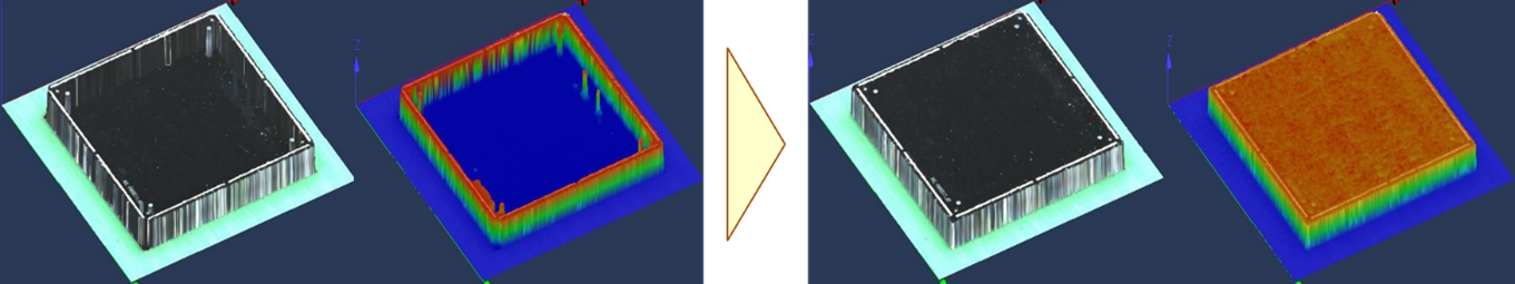 Improved reproducibility when inspecting WL-CSP devices