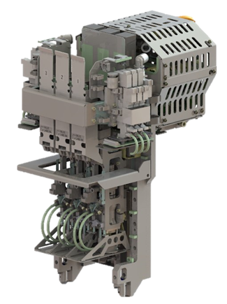 Placement head for large components up to 130mm x 200mm